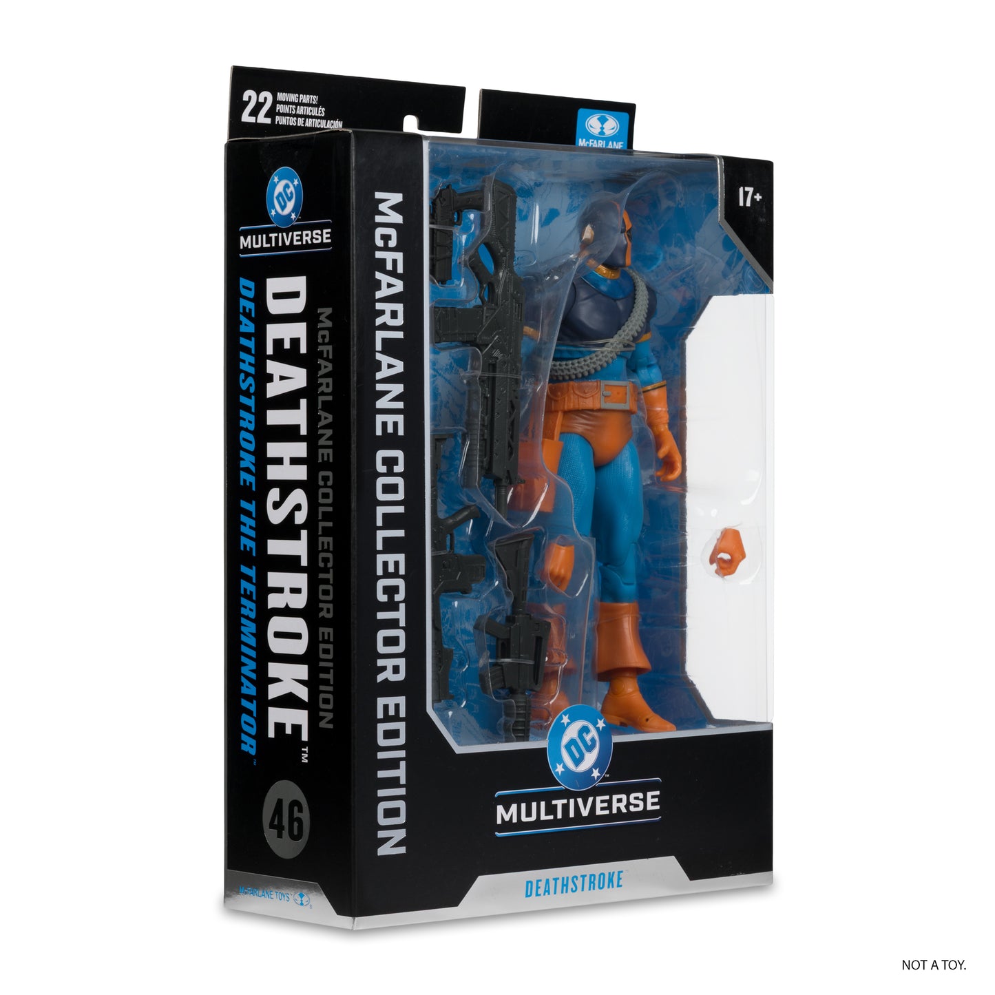 DC MCFARLANE COLLECTOR EDITION 7" WV12 - #46 DEATHSTROKE (CLASSIC)