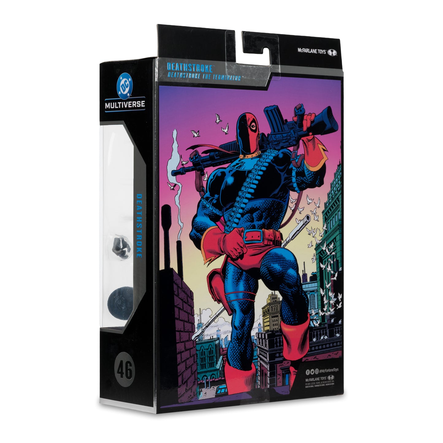 DC MCFARLANE COLLECTOR EDITION 7" WV12 - #46 DEATHSTROKE (CLASSIC)