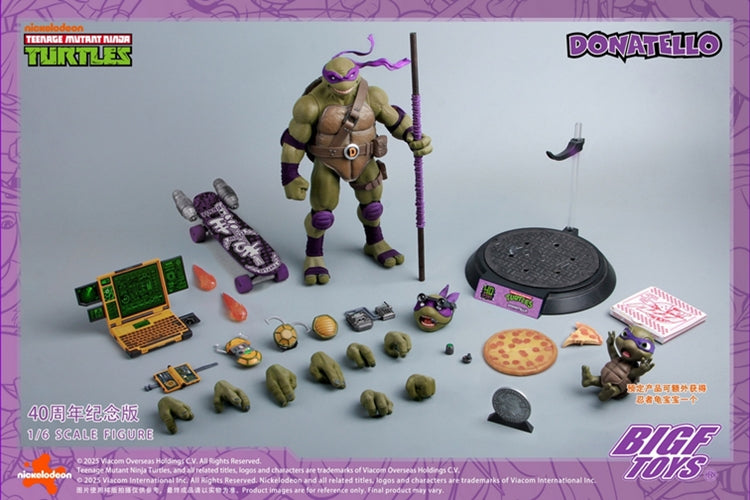 BIGFTOYS BIGF-003 1/6 TNMT Donatello 40th Anniversary Edition