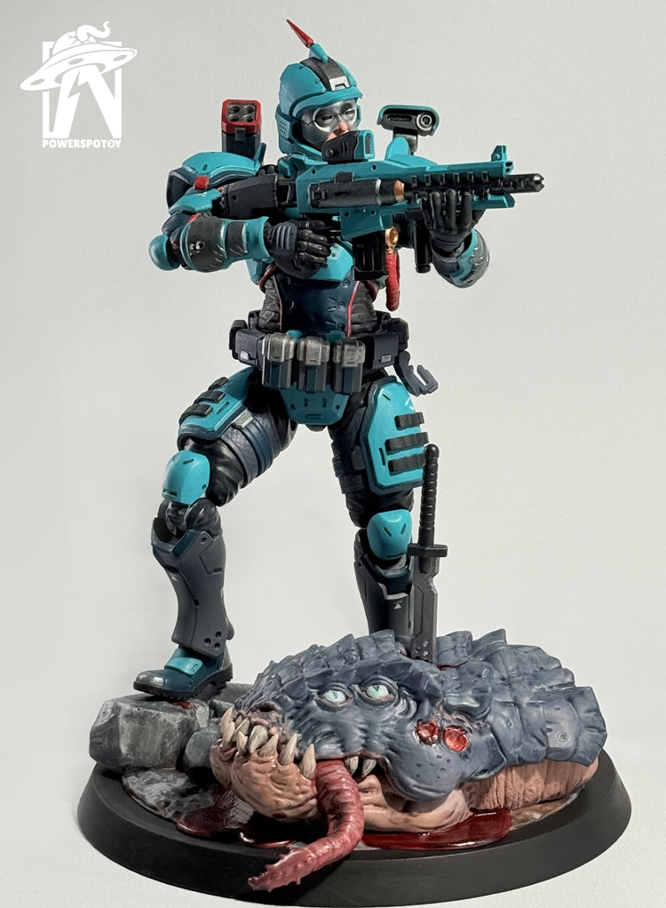 Powerspotoy 1/12 Xpedion Silver Lightning Special Operations Force Tactical Soldier