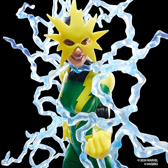Marvel Legends Series Electro (Francine Frye), Retro Comics Collectible 6-Inch Scale Action Figure
