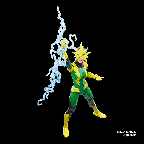Marvel Legends Series Electro (Francine Frye), Retro Comics Collectible 6-Inch Scale Action Figure
