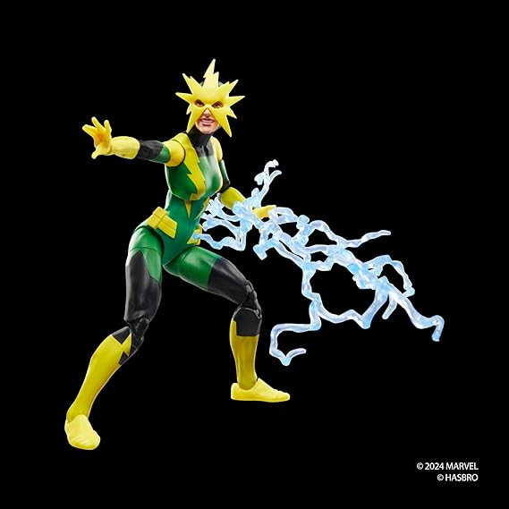 Marvel Legends Series Electro (Francine Frye), Retro Comics Collectible 6-Inch Scale Action Figure
