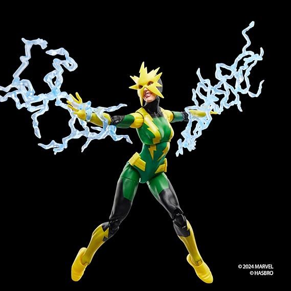 Marvel Legends Series Electro (Francine Frye), Retro Comics Collectible 6-Inch Scale Action Figure