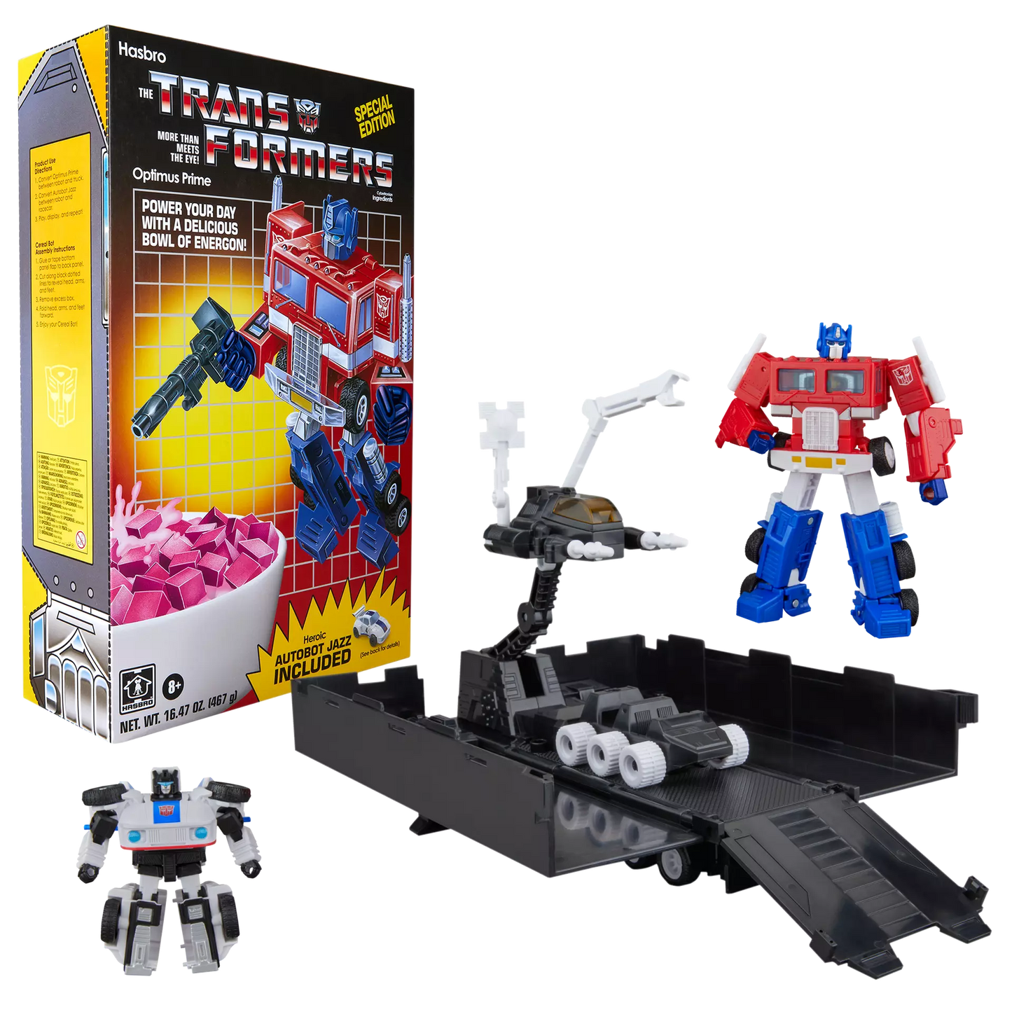 Transformers Optimus Prime & Autobot Jazz Cereal Box Set *Exclusive**