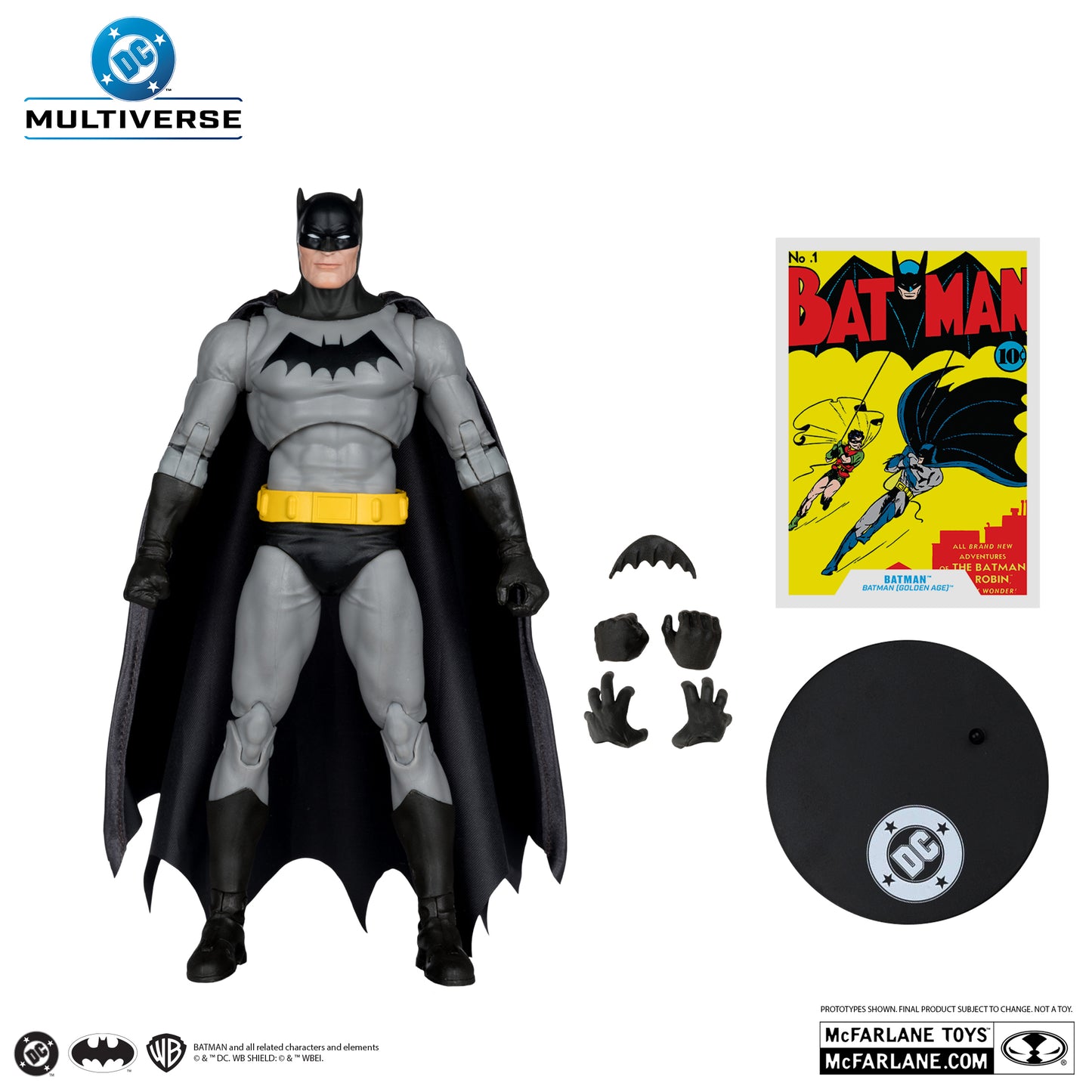 DC Multiverse Batman (Golden Age - Red Platinum) **Game Stop Exclusive**
