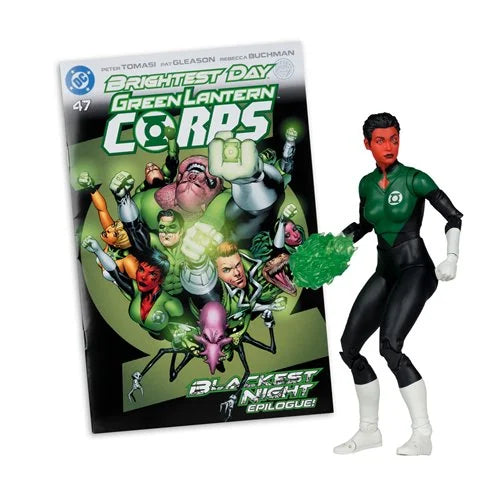 DC Direct Page Punchers Wave 15 Soranik Natu Green Lantern Corps #47 7-Inch Scale Action Figure with Comic