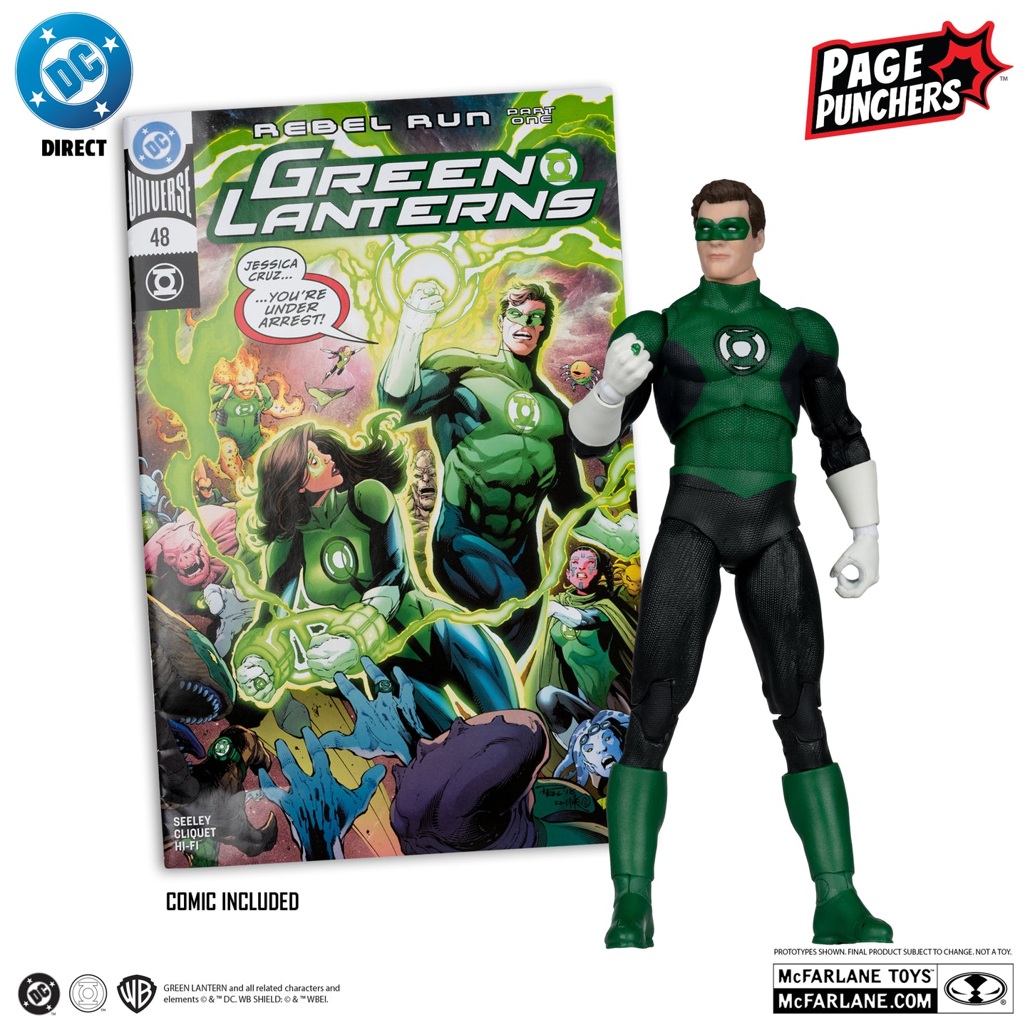 Green Lantern Hal Jordan with Comic (Green Lanterns #48)