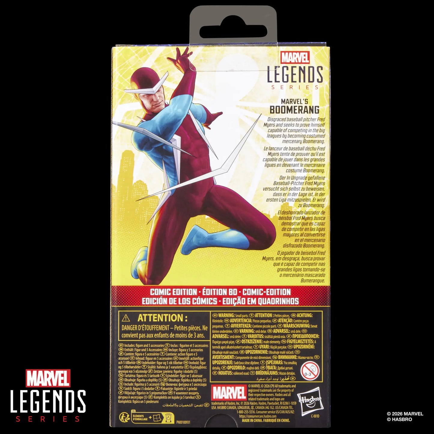Marvel Legends Series Spider-Man: Brand New Day Comic Edition Boomerang