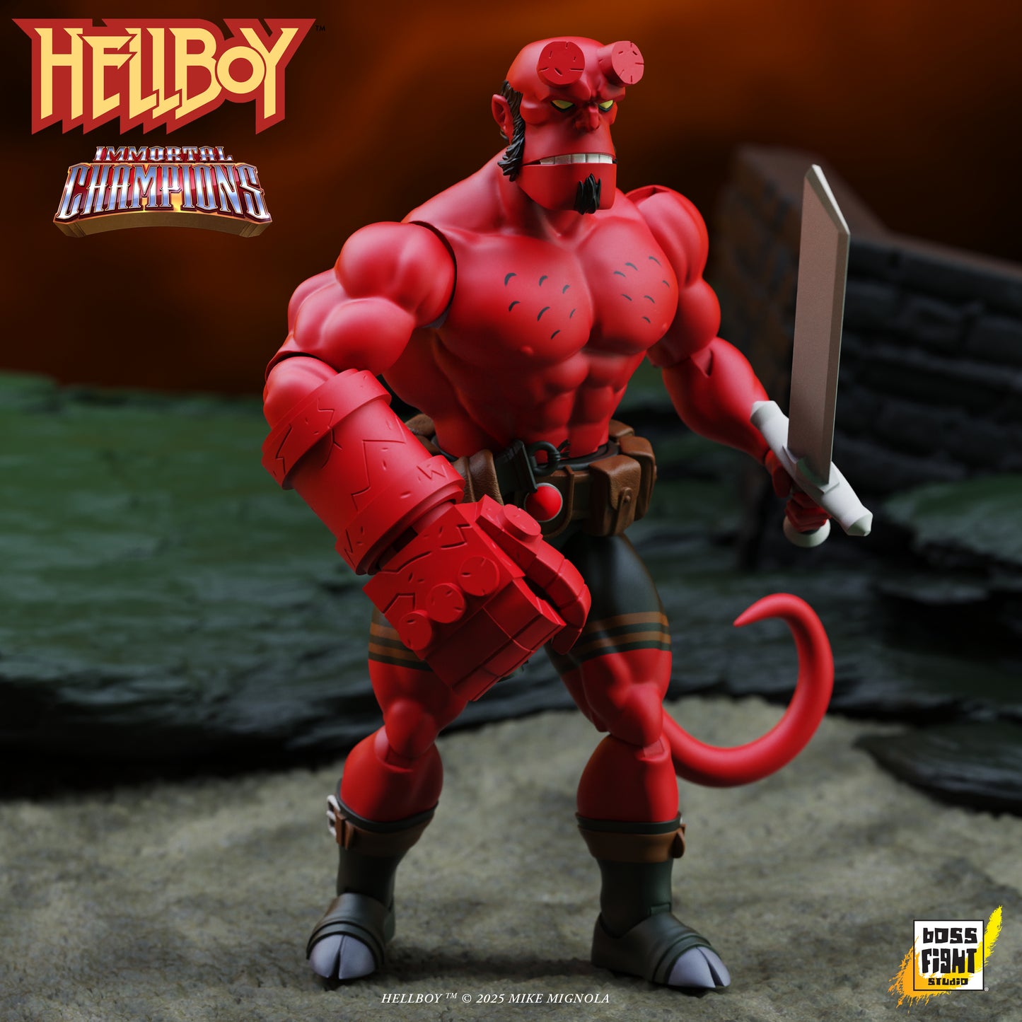 HELLBOY IMMORTAL CHAMPIONS RETRO ACTION FIGURE