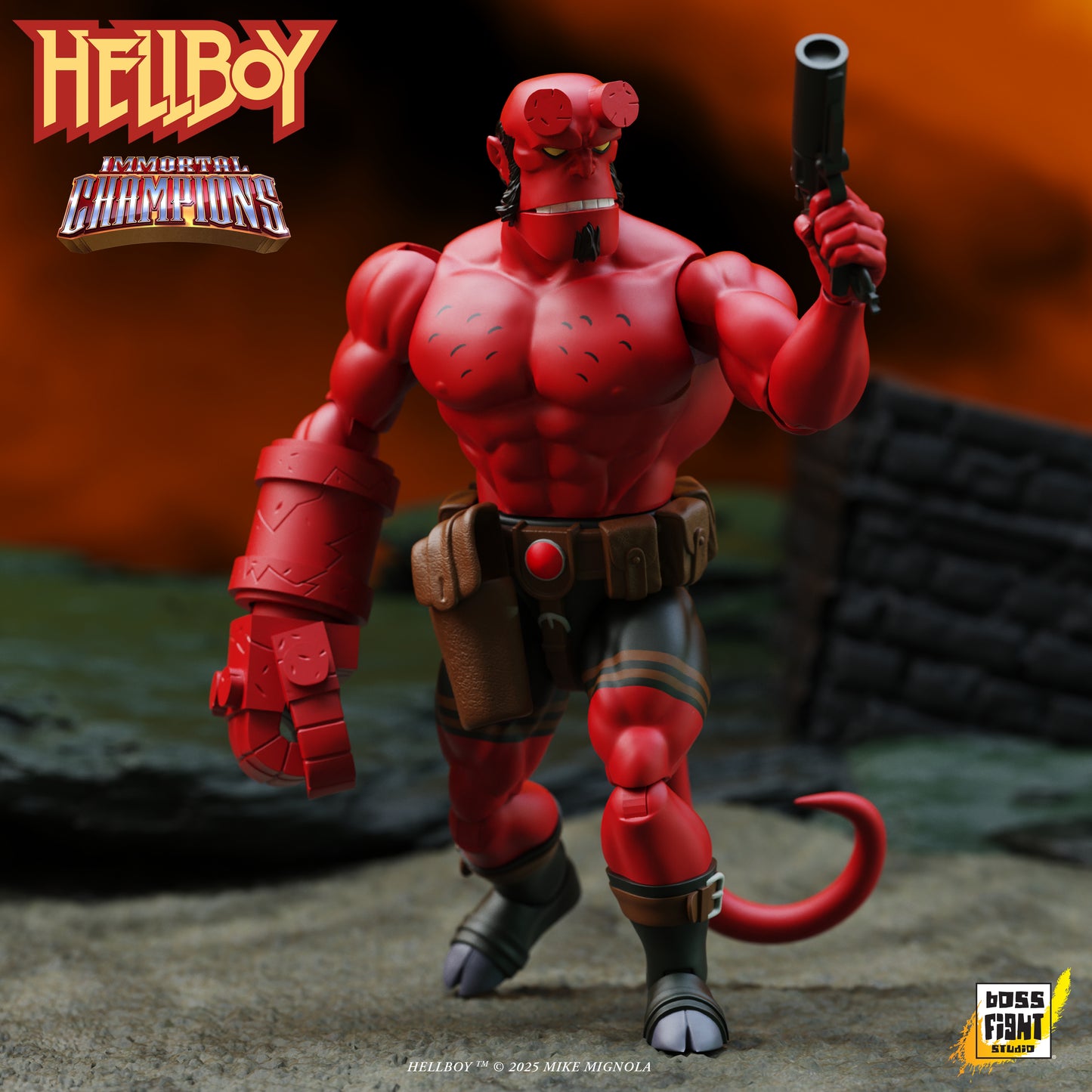 HELLBOY IMMORTAL CHAMPIONS RETRO ACTION FIGURE