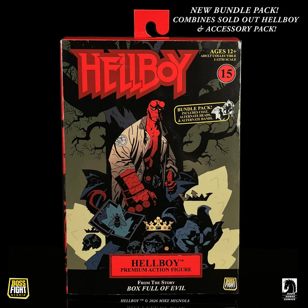 Hellboy 1/12 Scale Action Figure Deluxe Bundle Pack