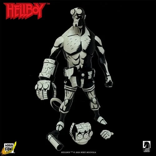 Hellboy Black and White 1:12 Scale Action Figure **Exclusive**