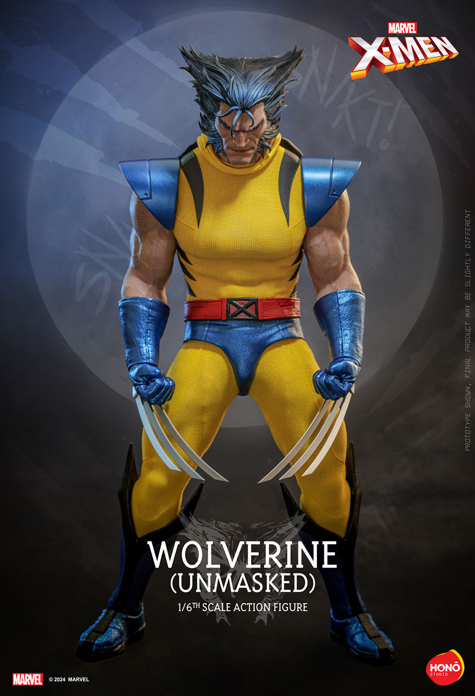 1/6 Hono Studio - Scale Fully Poseable Figure: Marvel Comics - Wolverine (Unmasked)