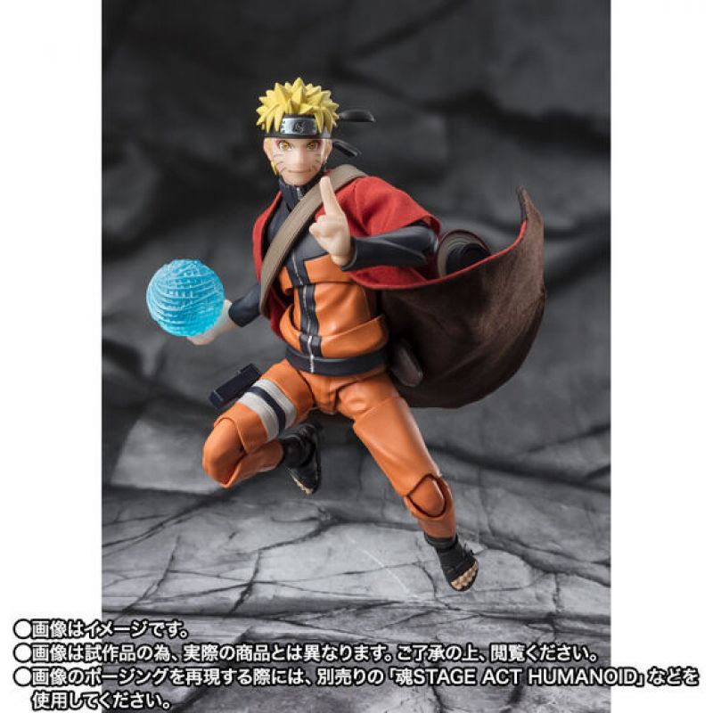 S.H. Figuarts Naruto Shippuden - Naruto Uzumaki (Sage Mode) -The Savior of Konoha Who Inherits the Will of His Master- TamashiWeb Exclusive