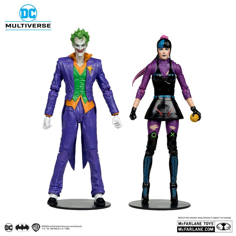 DC Multiverse 7 Inch Action Figure - Joker & Punchline