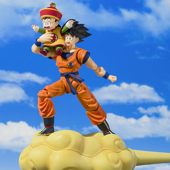 S.H. Figuarts Dragon Ball Z - Son Goku & Son Gohan -Kid- & Flying Nimbus TamashiWeb Exclusive