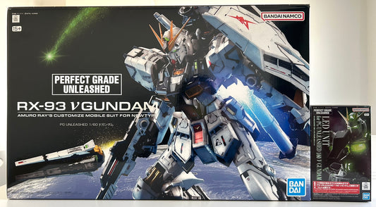 PG Unleashed Nu Gundam and LED unit for PG Unleashed Nu Gundam