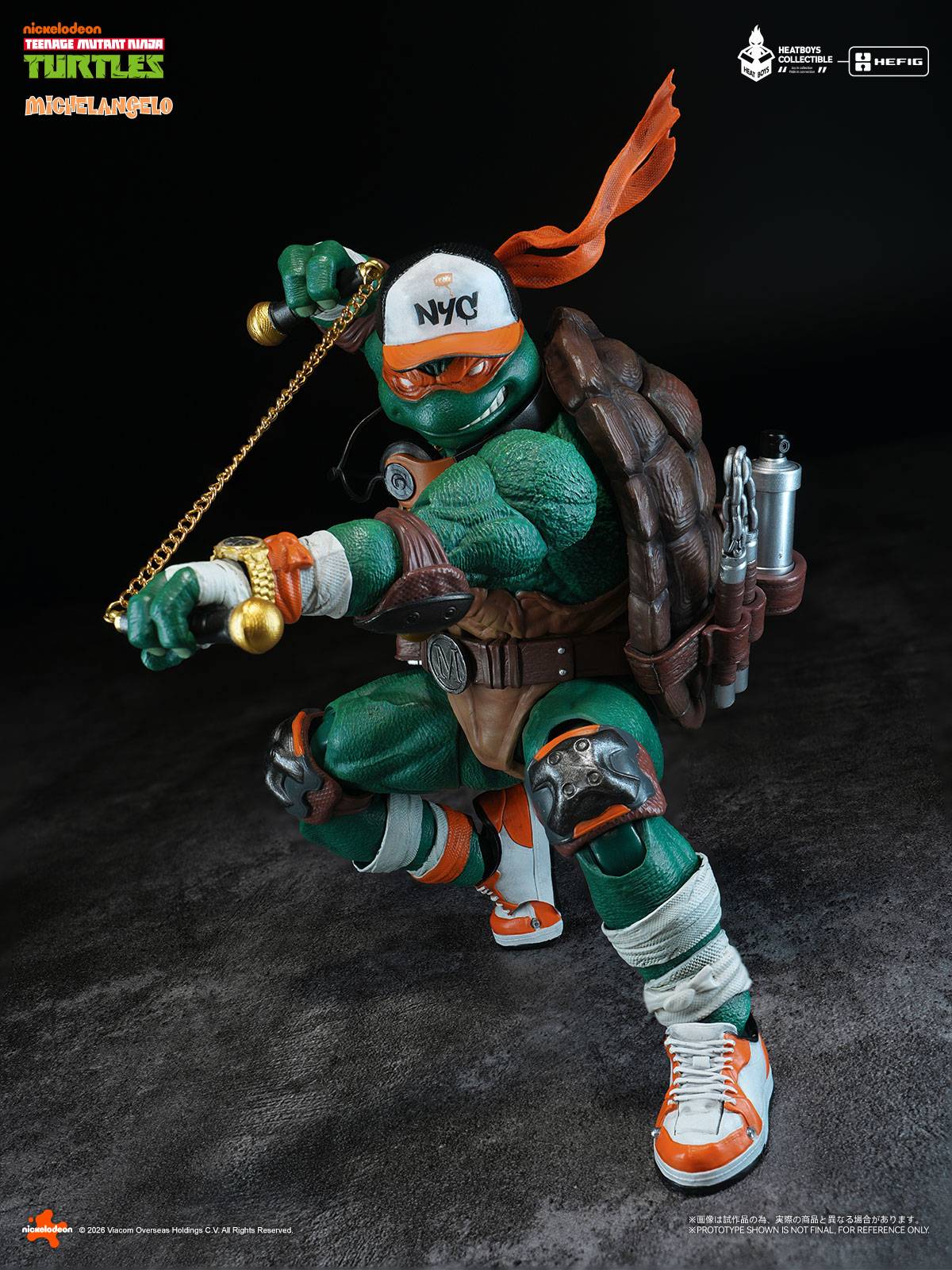 Teenage Mutant Ninja Turtles - Michelangelo Action Figure Deluxe Edition (With Bonus Head)