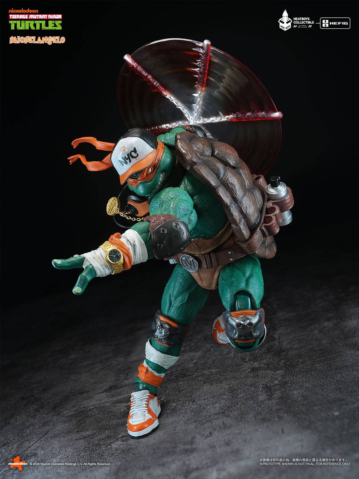 Teenage Mutant Ninja Turtles - Michelangelo Action Figure Deluxe Edition (With Bonus Head)
