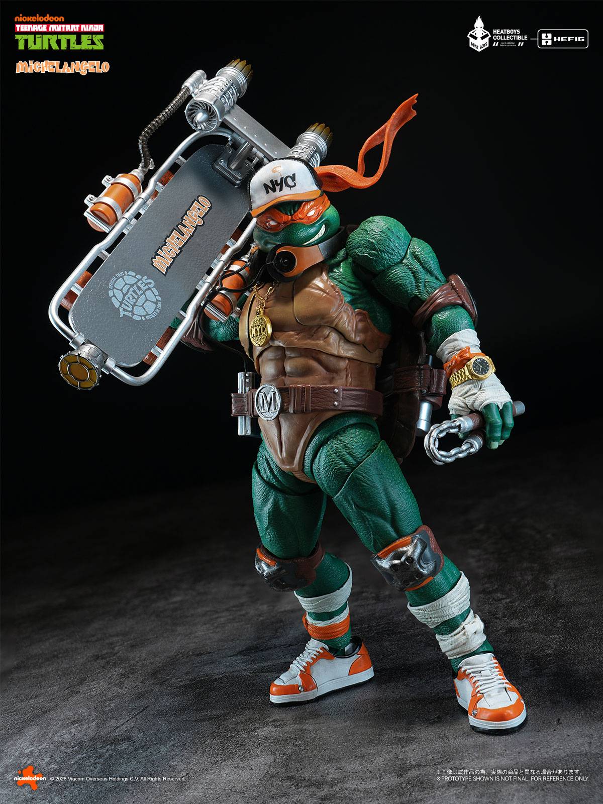 Teenage Mutant Ninja Turtles - Michelangelo Action Figure Deluxe Edition (With Bonus Head)