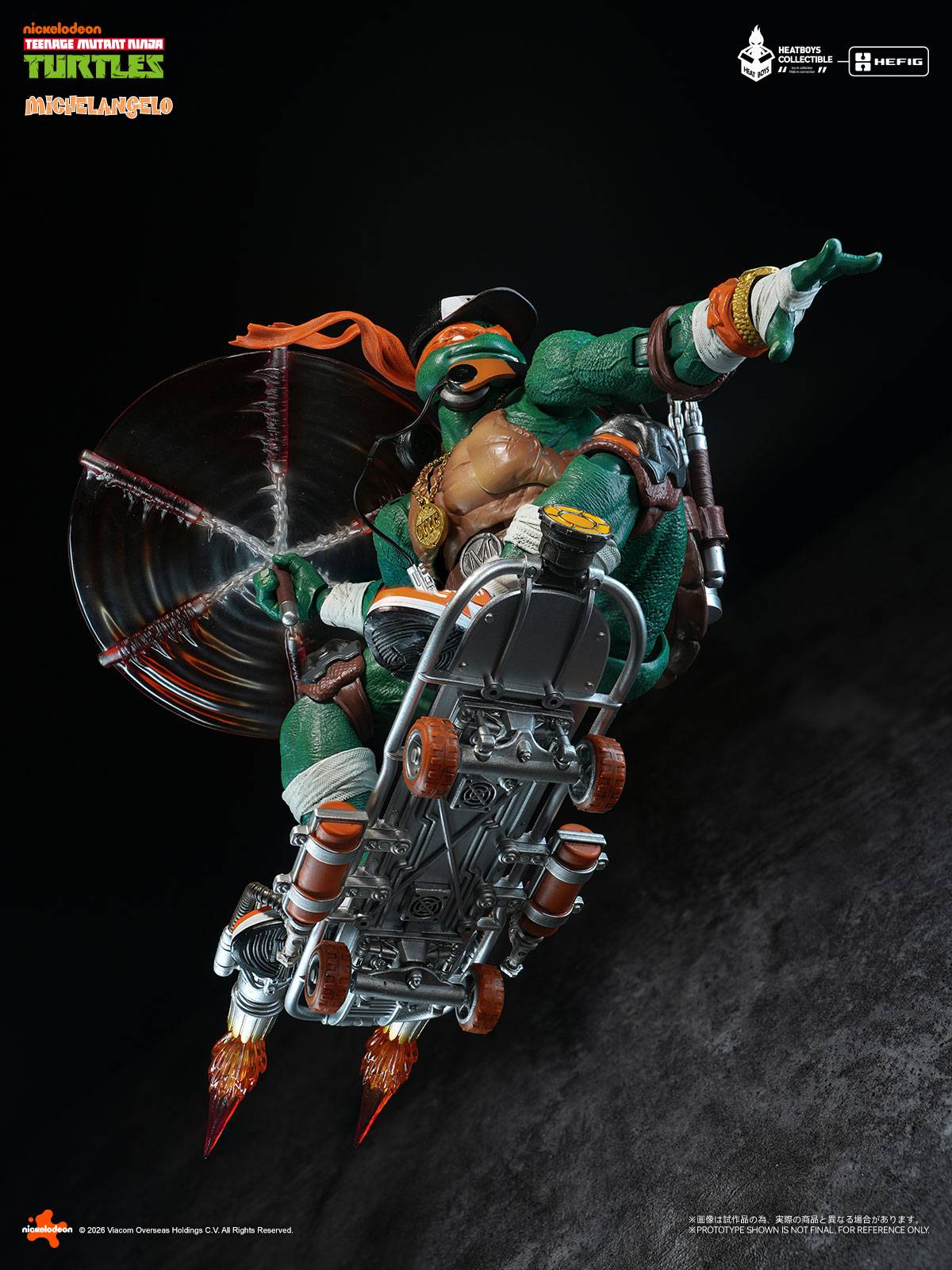 Teenage Mutant Ninja Turtles - Michelangelo Action Figure Deluxe Edition (With Bonus Head)