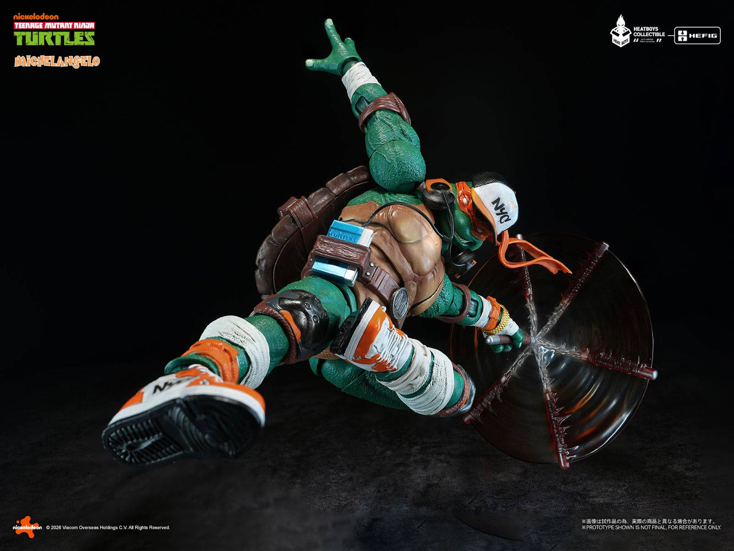 Teenage Mutant Ninja Turtles - Michelangelo Action Figure Deluxe Edition (With Bonus Head)