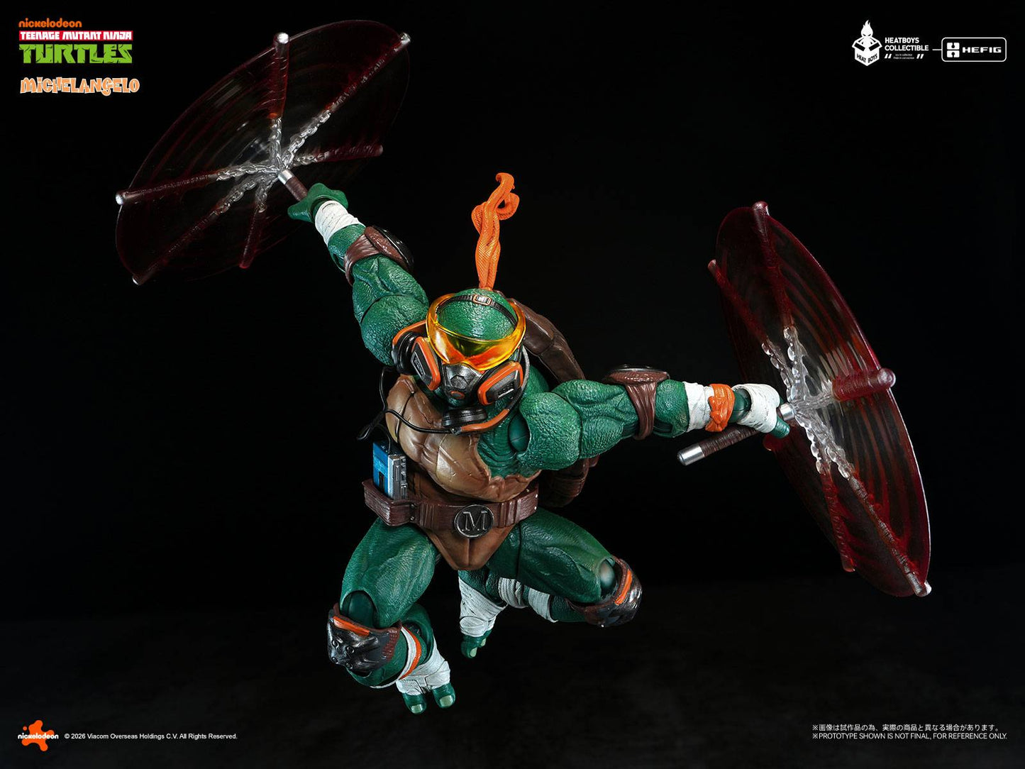 Teenage Mutant Ninja Turtles - Michelangelo Action Figure Deluxe Edition (With Bonus Head)