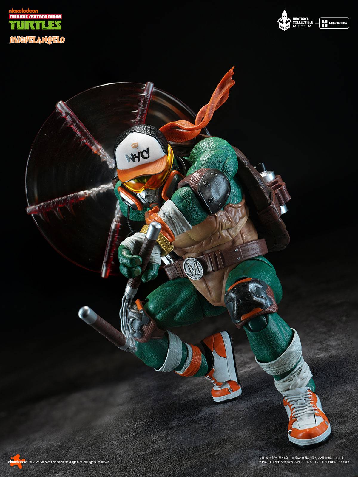 Teenage Mutant Ninja Turtles - Michelangelo Action Figure Deluxe Edition (With Bonus Head)
