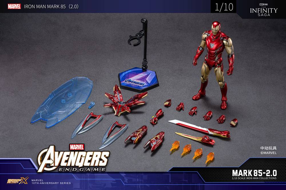 Infinity Action X: Avengers: Endgame - Iron Man Mk 85 Ver. 2.0