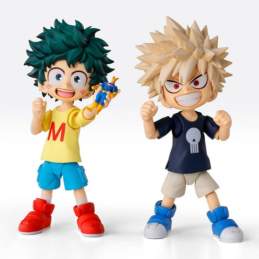S.H Figuarts My Hero Academia - Izuku Midoriya & Katsuki Bakugo Childhood Ver. Set TamashiWeb Exclusive