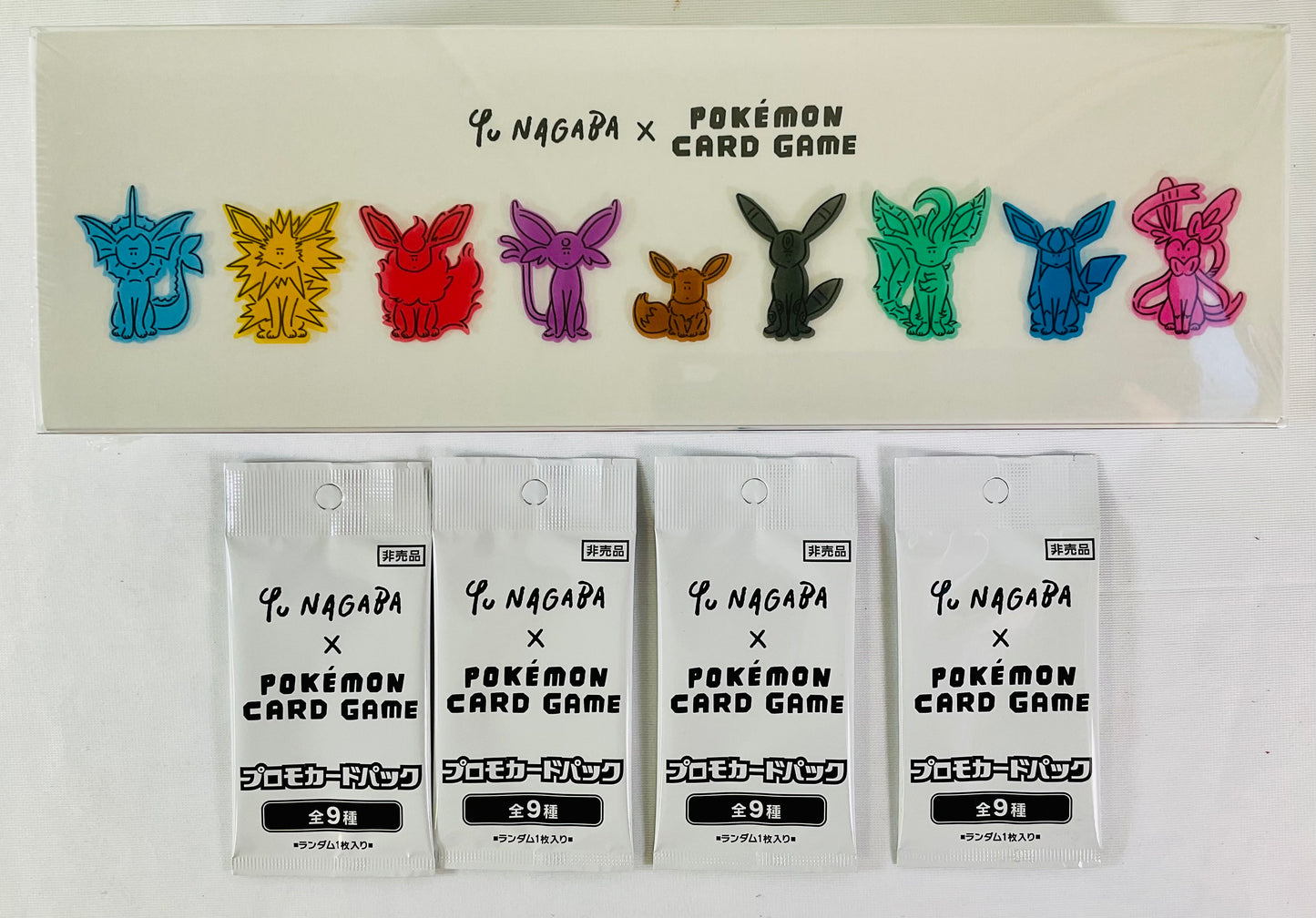 YU NAGABA × Pokemon Card Game Eevee Evolutions Special Box with YU NAGABA Plomo 4 Packs