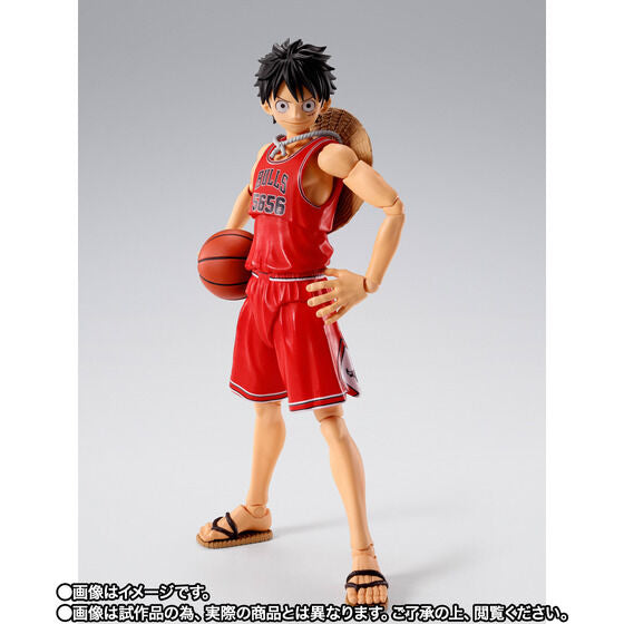 S.H. Figuarts One Piece x NBA - Monkey D. Luffy: Chicago Bulls Ver. TamashiWeb Exclusive