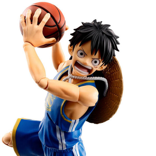 S.H. Figuarts One Piece x NBA - Monkey D. Luffy: Golden State Warriors Ver. TamashiWeb Exclusive