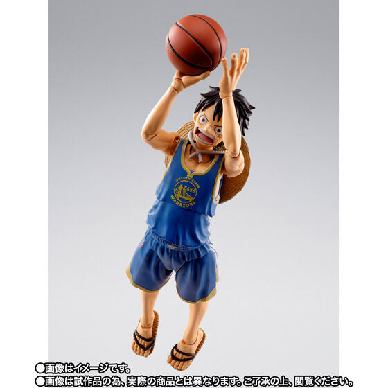 S.H. Figuarts One Piece x NBA - Monkey D. Luffy: Golden State Warriors Ver. TamashiWeb Exclusive