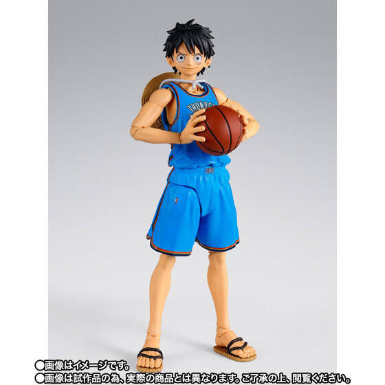 S.H. Figuarts One Piece x NBA - Monkey D. Luffy: Oklahoma City Thunder Ver. TamashiWeb Exclusive