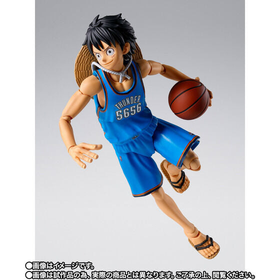 S.H. Figuarts One Piece x NBA - Monkey D. Luffy: Oklahoma City Thunder Ver. TamashiWeb Exclusive