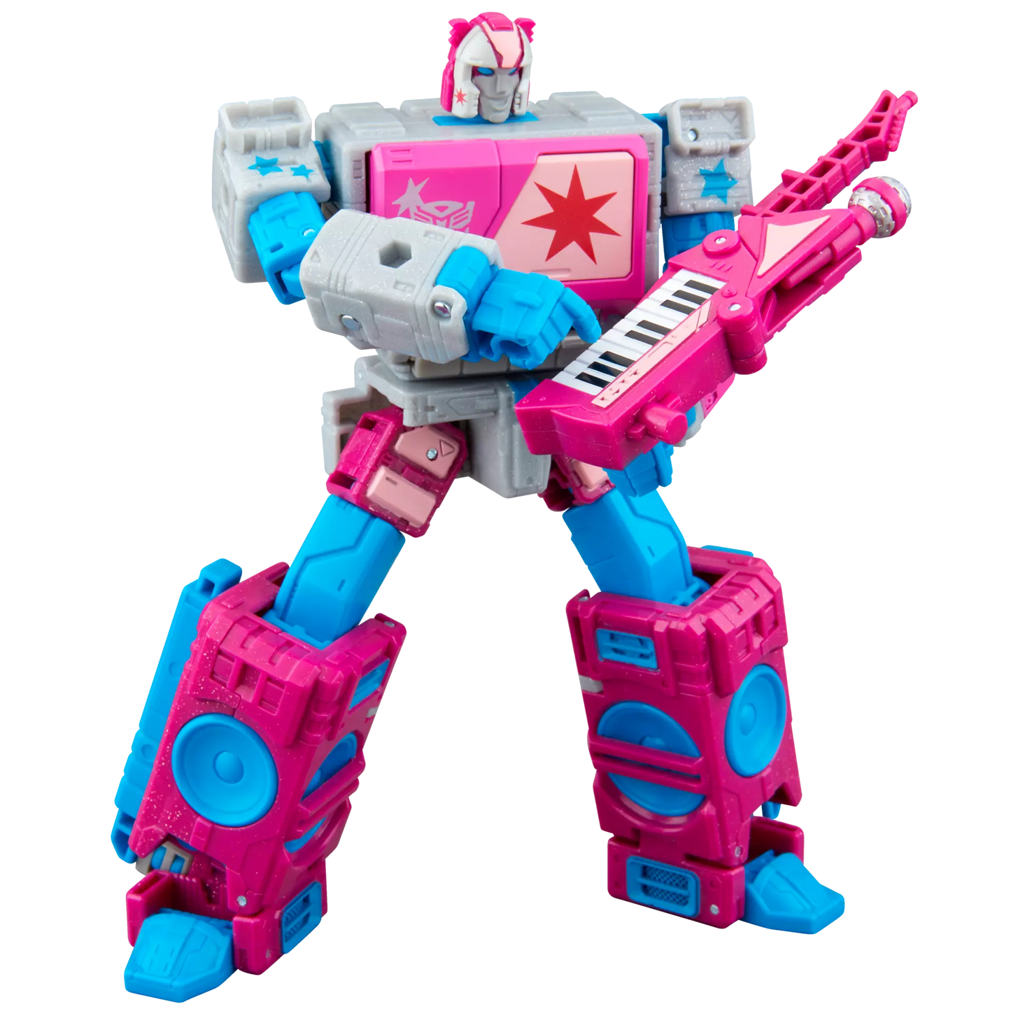 Transformers Jem and the Holograms Autobot Blaster & KP Glit, KP Sundor, and KP Rosanna