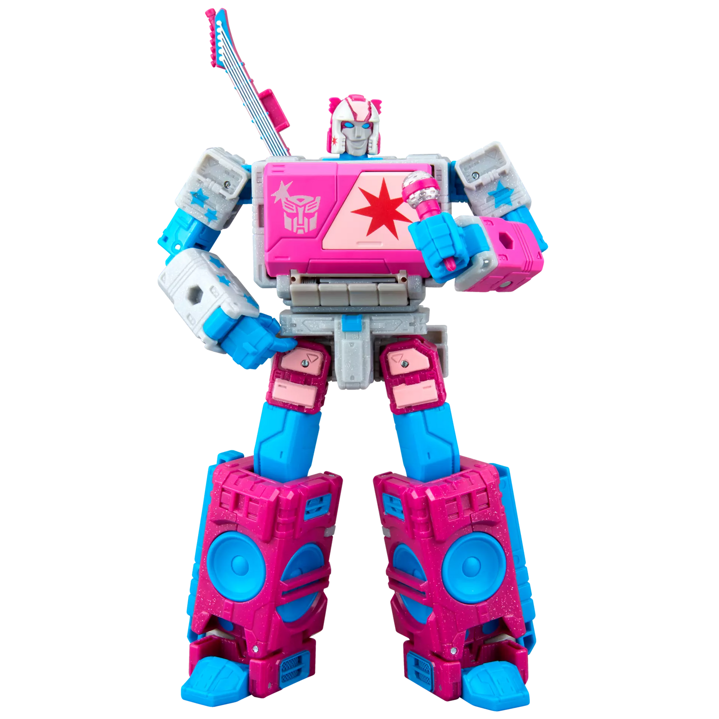 Transformers Jem and the Holograms Autobot Blaster & KP Glit, KP Sundor, and KP Rosanna