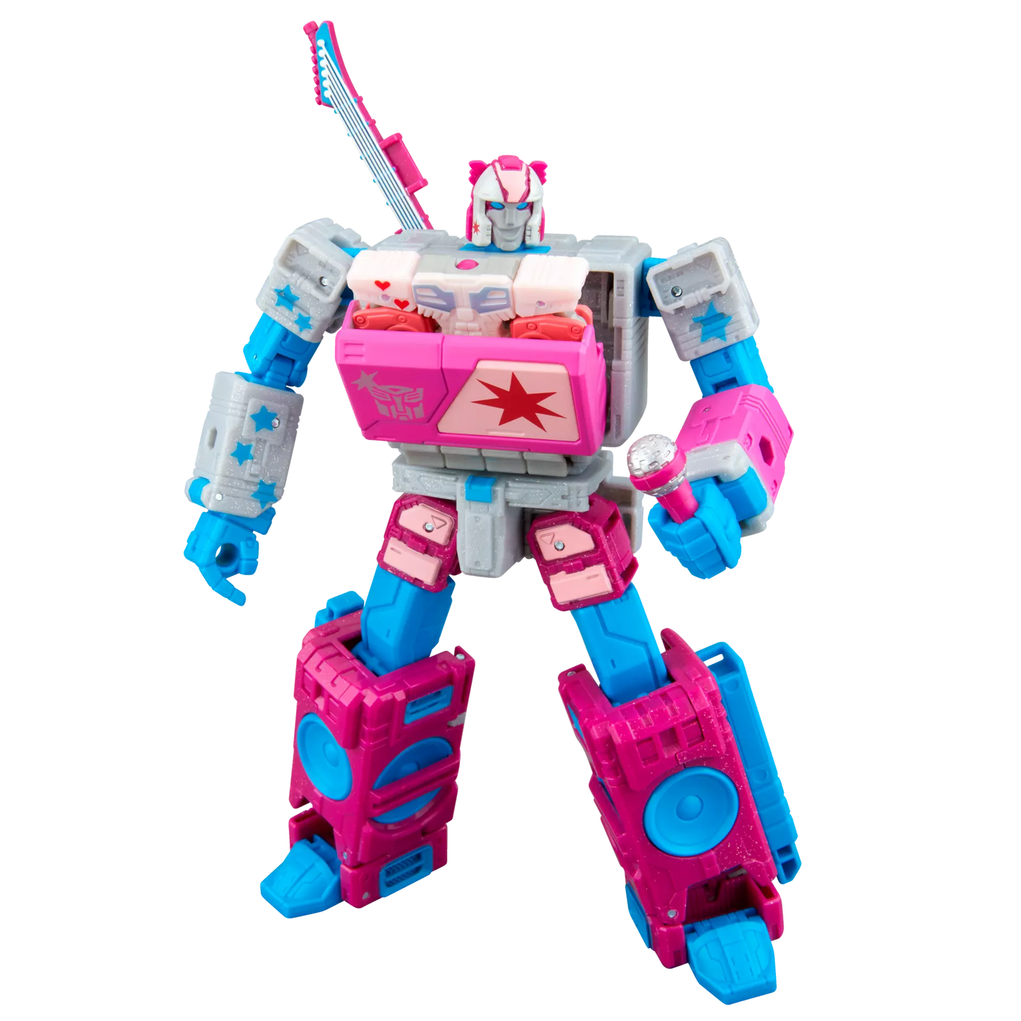 Transformers Jem and the Holograms Autobot Blaster & KP Glit, KP Sundor, and KP Rosanna