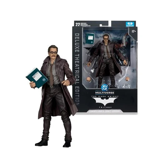 DC Multiverse Deluxe Theatrical Edition Wave 5 The Dark Knight Commissioner Gordon 7-Inch Scale Action Figure