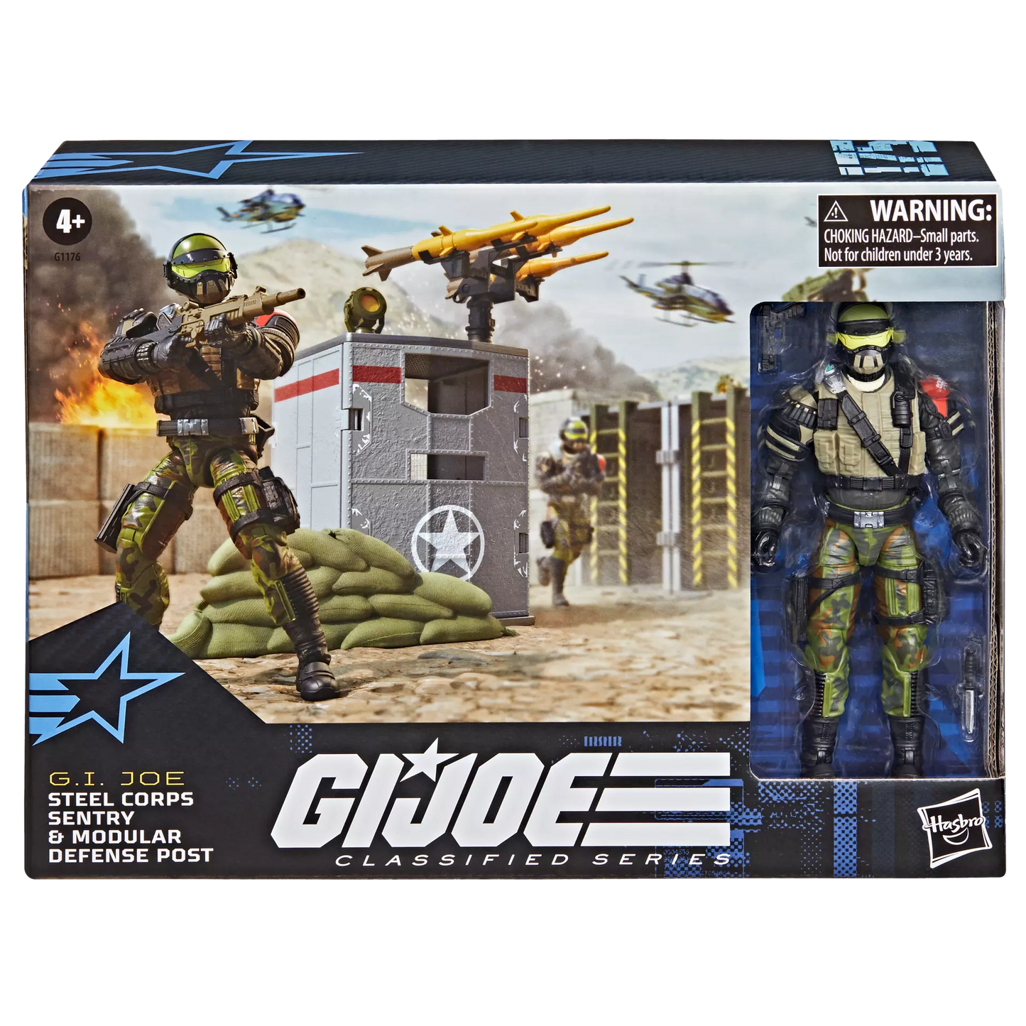 G.I. Joe Classified Series #175, Steel Corps Sentry & Modular Defense Post *Exclusive**