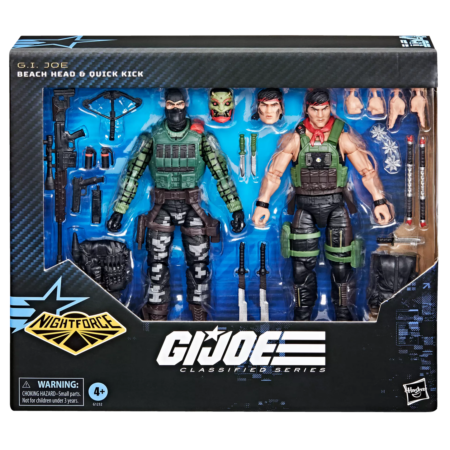 G.I. Joe Classified Series #164, Night Force Beach Head & Quick Kick **Walmart Exclusive**