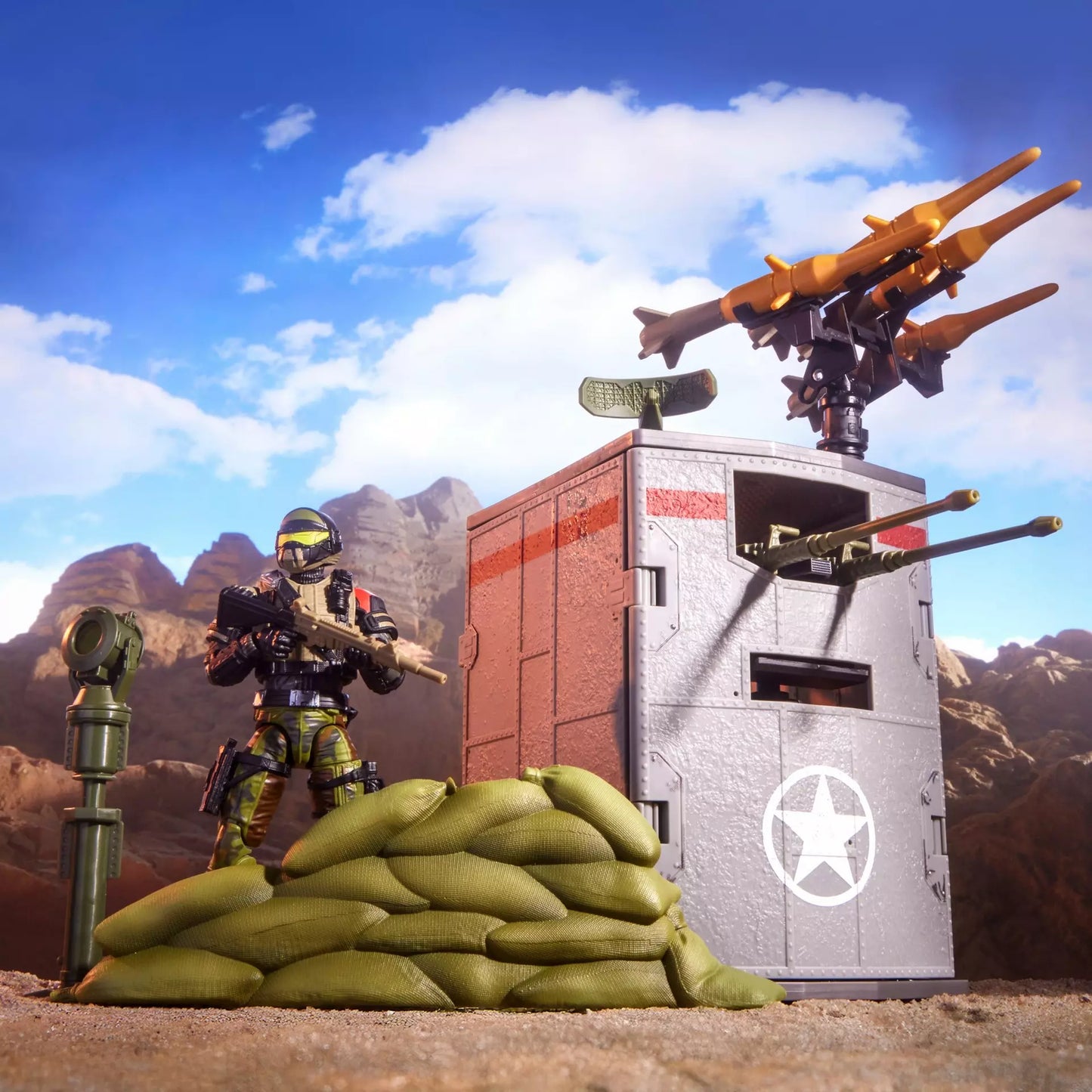 G.I. Joe Classified Series #175, Steel Corps Sentry & Modular Defense Post *Exclusive**