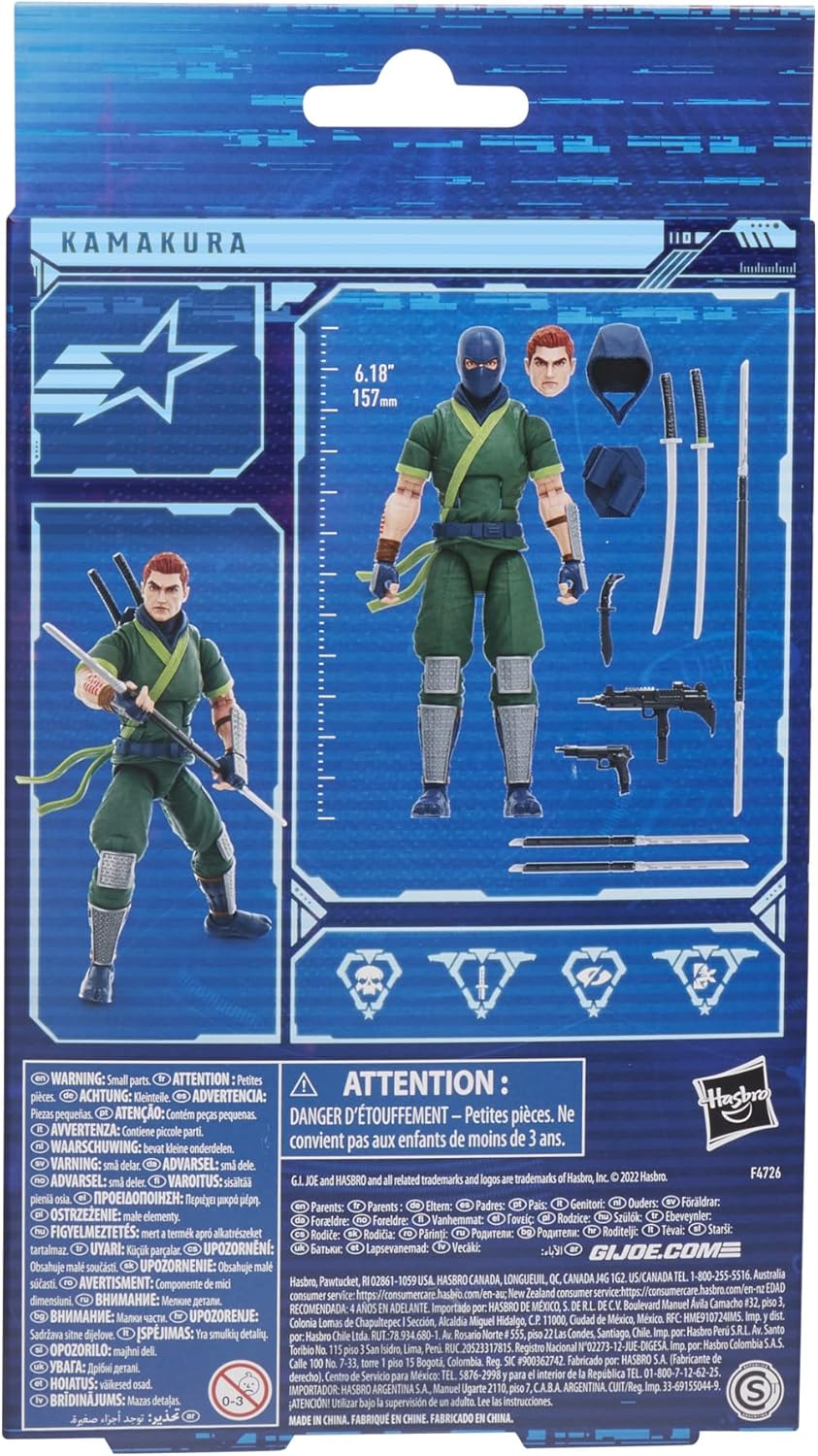 G.I. Joe Classified Series Kamakura Action Figure 61 Collectible Premium Toy with Multiple Accessories, 6-Inch-Scale, Custom Package Art (Amazon Exclusive)