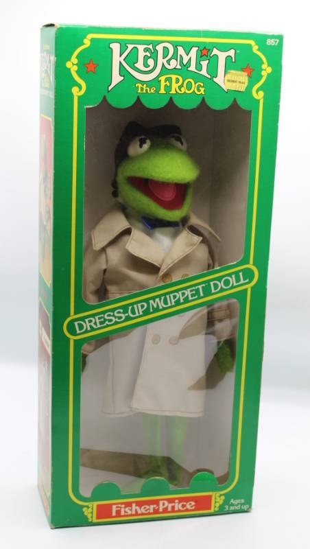 Vintage Kermit The Frog Dress-Up Muppet Doll #857