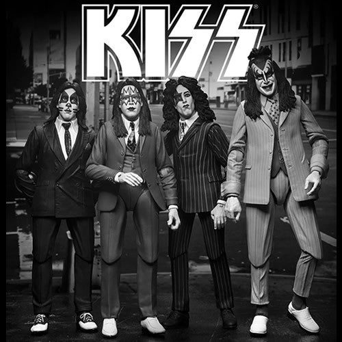 KISS 7-Inch Scale Dressed to Kill Album Cover Action Figure 4-Pack