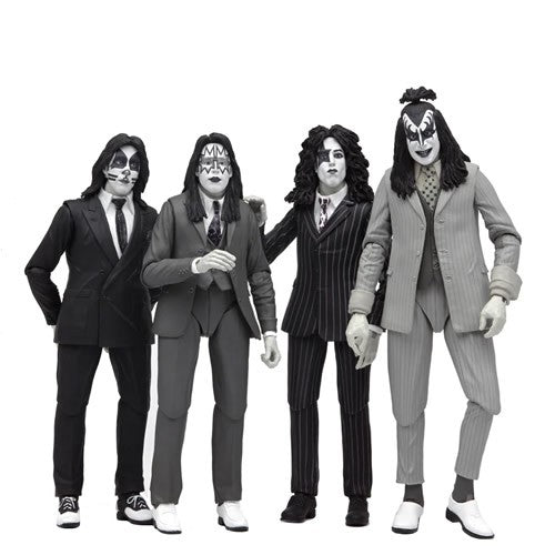 KISS 7-Inch Scale Dressed to Kill Album Cover Action Figure 4-Pack
