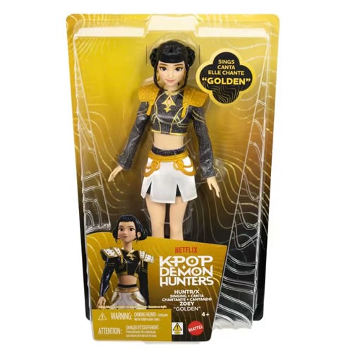 KPop Demon Hunters Dolls - Huntr/X Zoey (Golden) Singing Doll