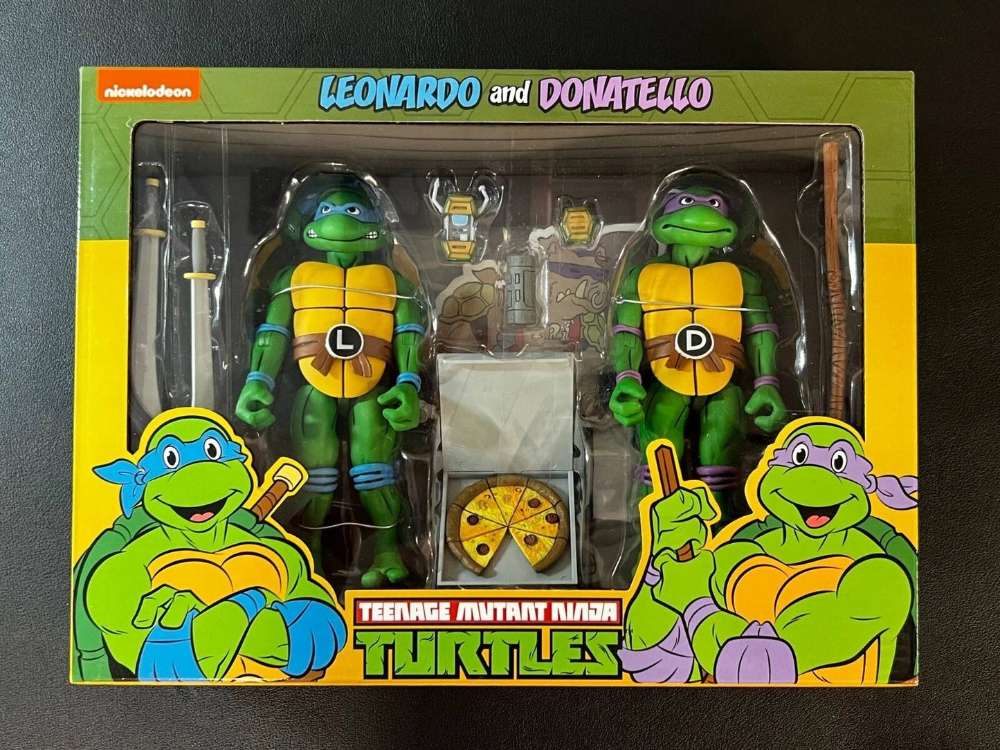TMNT CARTOON SERIES 2 LEONARDO AND DONATELLO 7IN